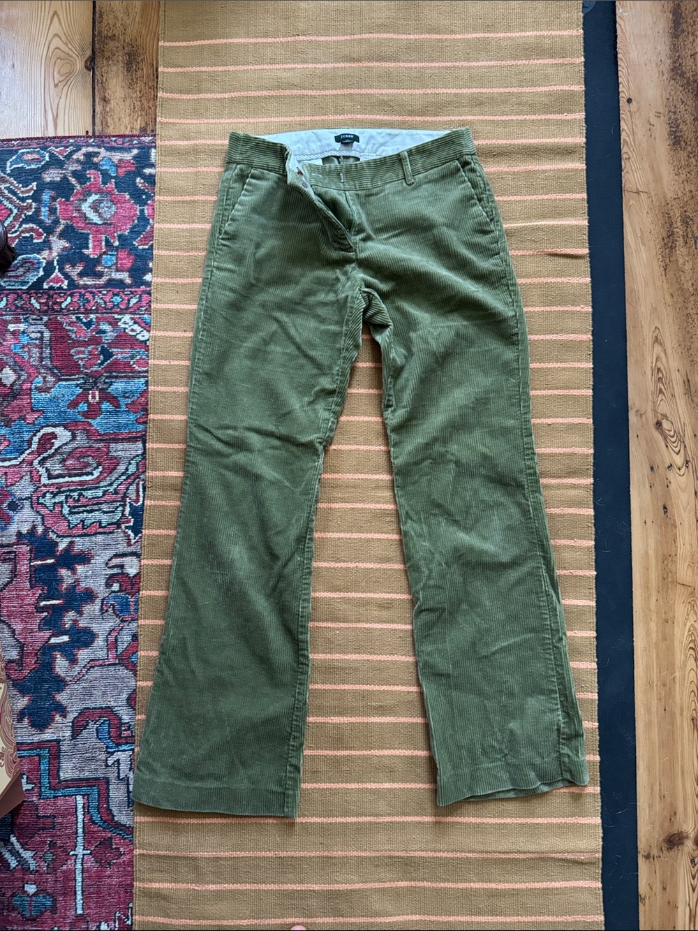 J Crew Olive Green Corduroy Pants